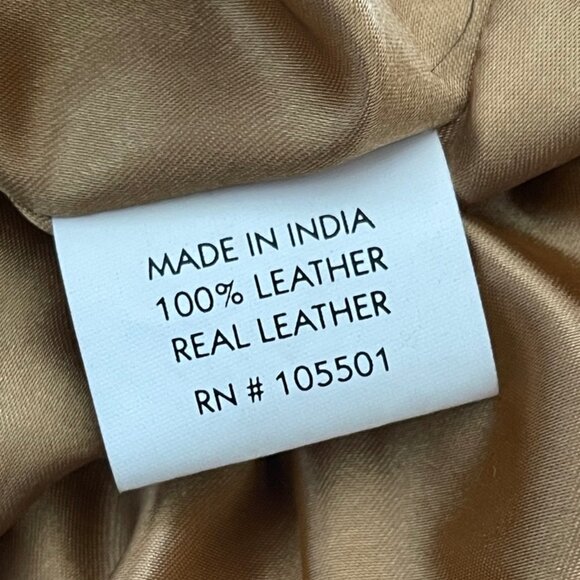 DOUBLE D RANCH Brown Suede Leather Zip Front Jacket/Zip Pockets: Medium; NWOT!! - Picture 9 of 9